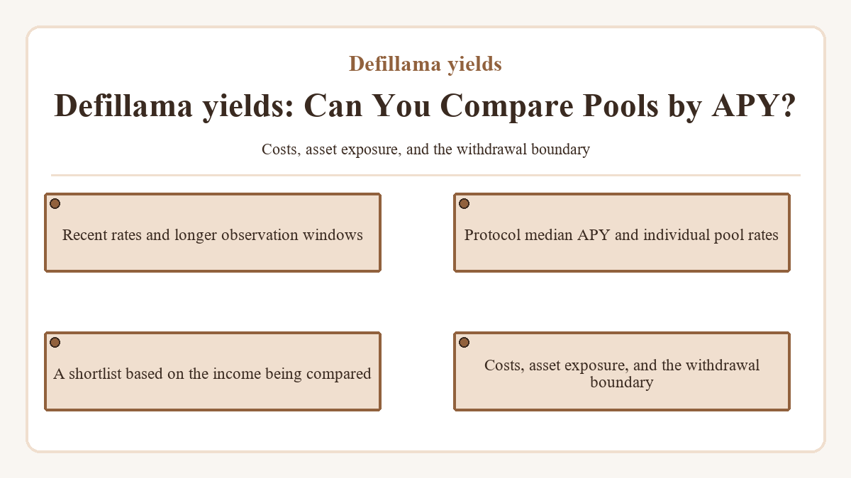 Defillama yields: Can You Compare Pools by APY? - illustration